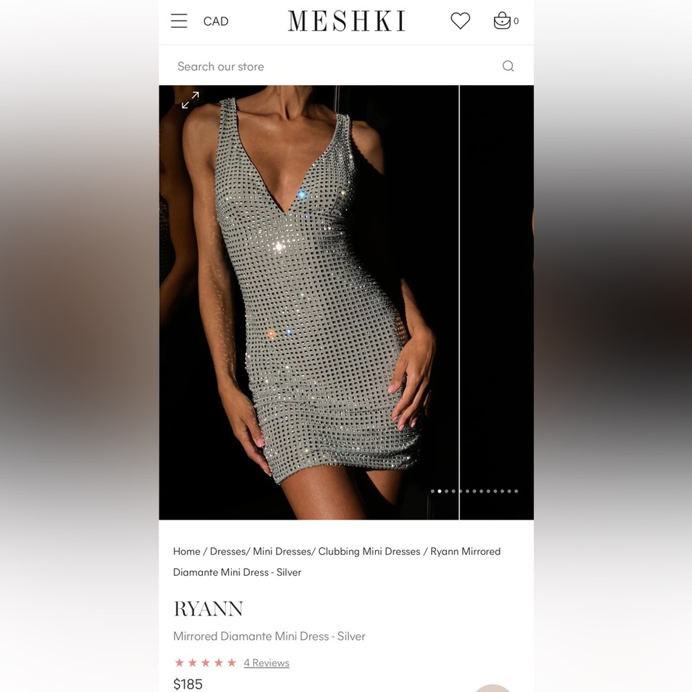 Meshki - RYANN Diamond Dress - Size XXL